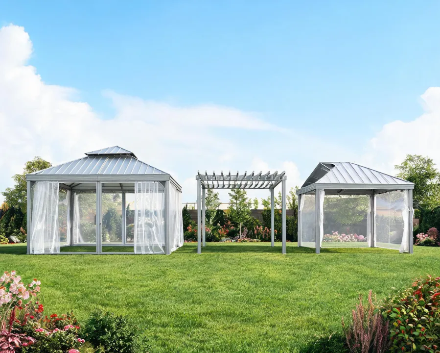 Sojag gazebo and pergola finish lineup